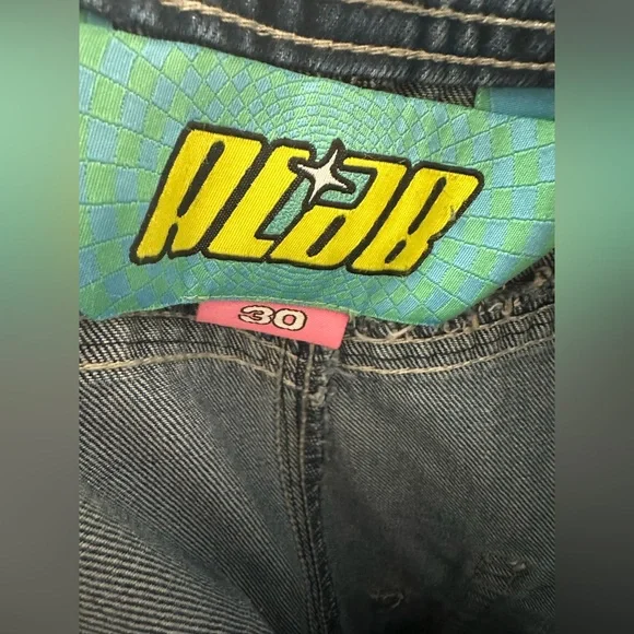 A.LAB Men’s Rave Wide Leg Jeans - Picture 3 of 3